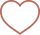 Terracotta vector image of a heart