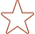 terracotta vector image of a star