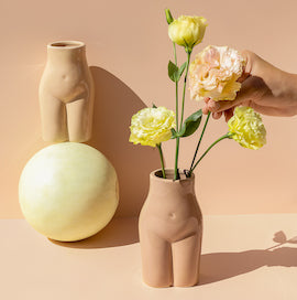 ceramic vases and soy candles