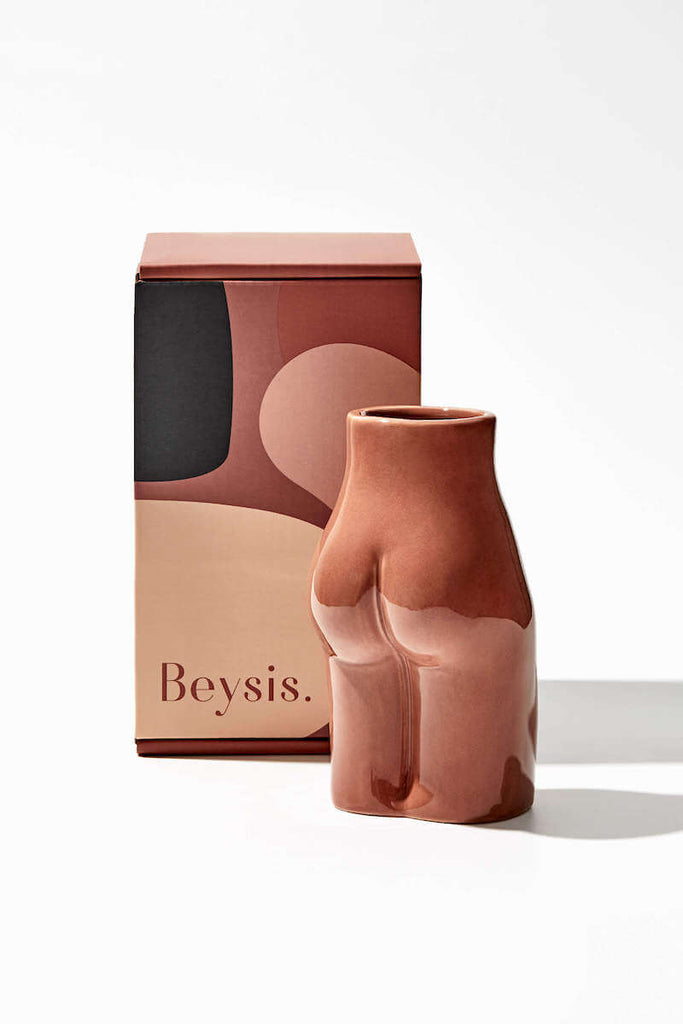 Female Form Vase - Ceramic Bum Vase